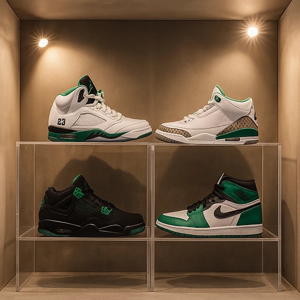 انواع کتونی جردن لاکی گرین