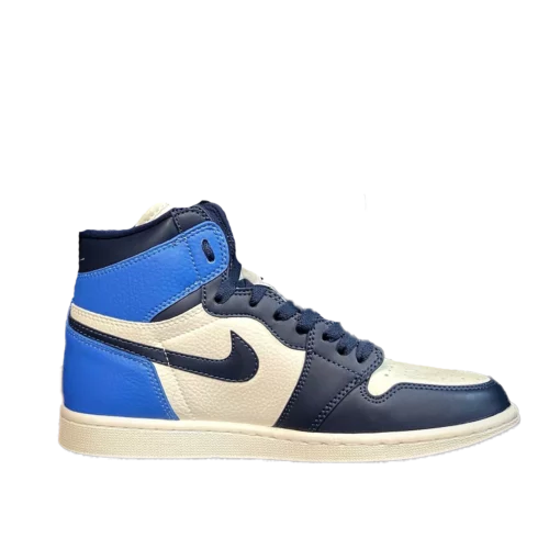 کتونی جردن 1 آبی رترو های آبسیدیان Jordan 1 Retro High Obsidian - تصویر 3