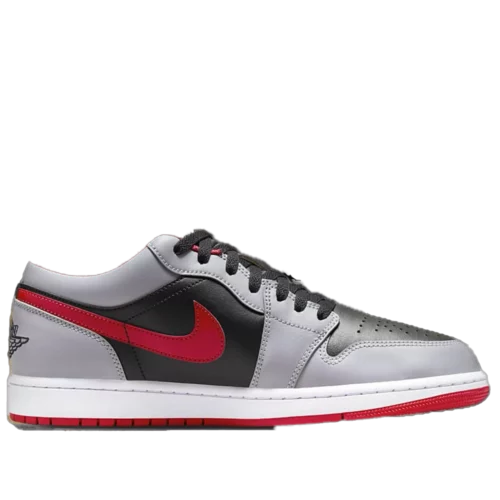 کتونی جردن 1 لو سمنت گری فایر رد Jordan 1 Low Cement Grey Fire Red - تصویر 3