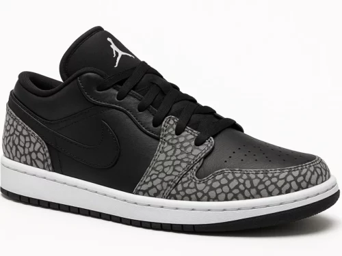 تصویر کتونی جردن 1 بلک الفنت (Jordan 1 Low SE Black Elephant)