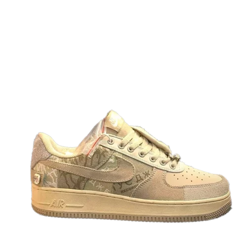 کتونی نایک ایرفورس مدل Air force 1 Cactus Jack TD gray - تصویر 2