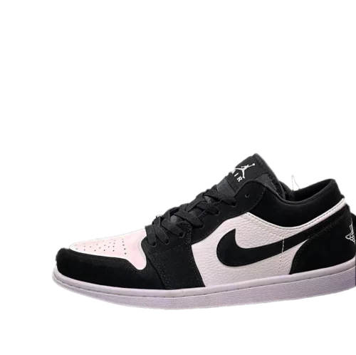 کتونی نایک جردن 1 پاندا سفید مشکی مدل Jordan 1 off swooshed panda