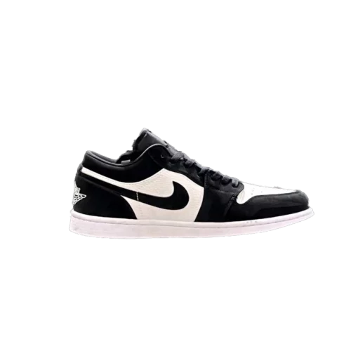 کتونی نایک جردن 1 پاندا سفید مشکی مدل Jordan 1 off swooshed panda - تصویر 3