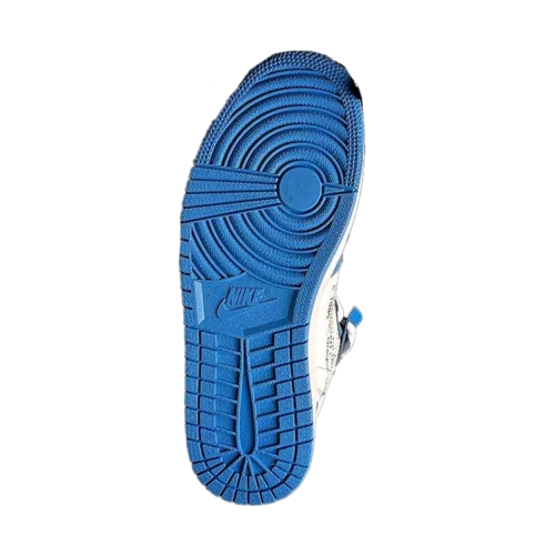 کتونی نایک جردن 1 یو ان سی وایت بلو مدل Jordan 1 white blue unc - تصویر 3