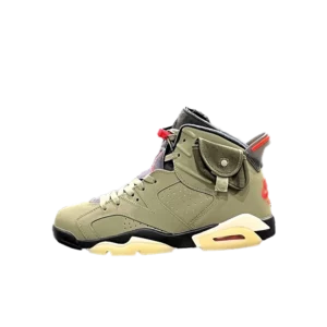 کتونی نایک جردن 6 تراویس الیو مدل Jordan 6 travis scott olive