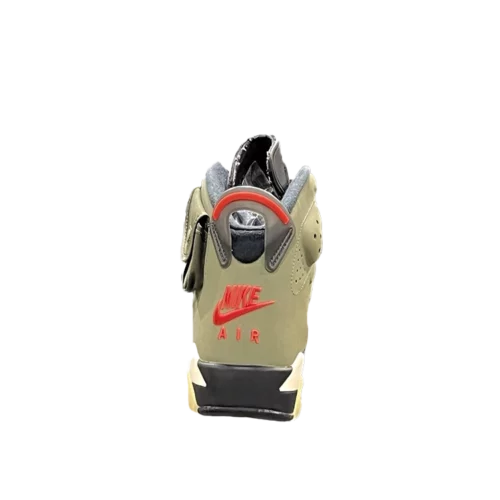 کتونی نایک جردن 6 تراویس الیو مدل Jordan 6 travis scott olive - تصویر 5