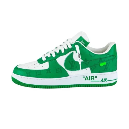 کتونی نایک ایرفورس لویی ویتون سبز مدل Nike Air force Louis vuitton green - تصویر 3