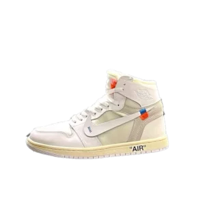 کتونی نایک جردن 1 آف وایت سیل مدل Jordan 1 off white white sail