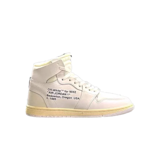 کتونی نایک جردن 1 آف وایت سیل مدل Jordan 1 off white white sail - تصویر 2