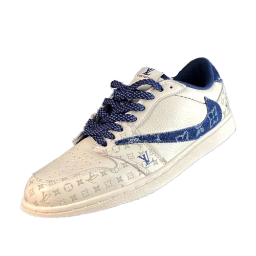 کتونی نایک جردن 1 تراویس لویی ویتون مدل travis Scott x Louis vuitton - تصویر 3