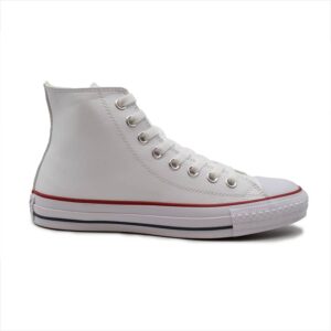 کانورس چرم سفید کلاسیک ساق بلند