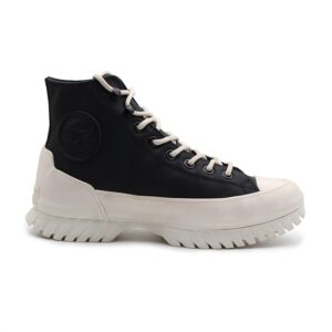 کانورس لگاسی زنانه چرم مشکی لژدار ساق بلند