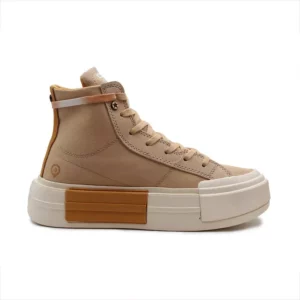 کانورس پلتفرم خاکی ساق بلند(سبک) زنانه