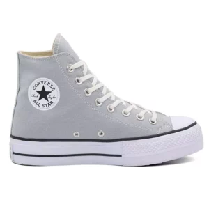 کانورس پلتفرم طوسی روشن ساق بلند CONVERSE PLATFORM HI